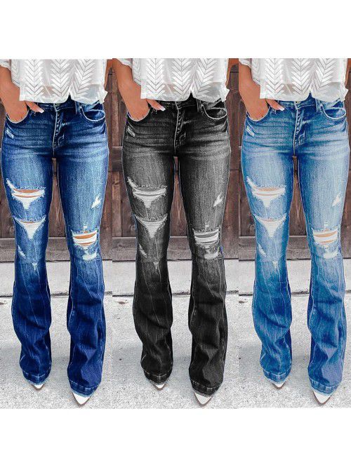 New Women's Casual Pants Show Thin Temperament Bro...