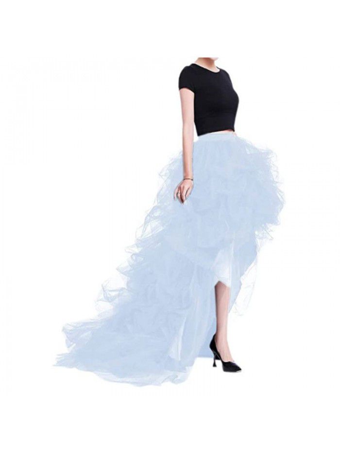 Early spring high waisted elastic belt casual mesh puffy women's skirt  Early spring high waisted elastic belt casual mesh puffy women's skirt