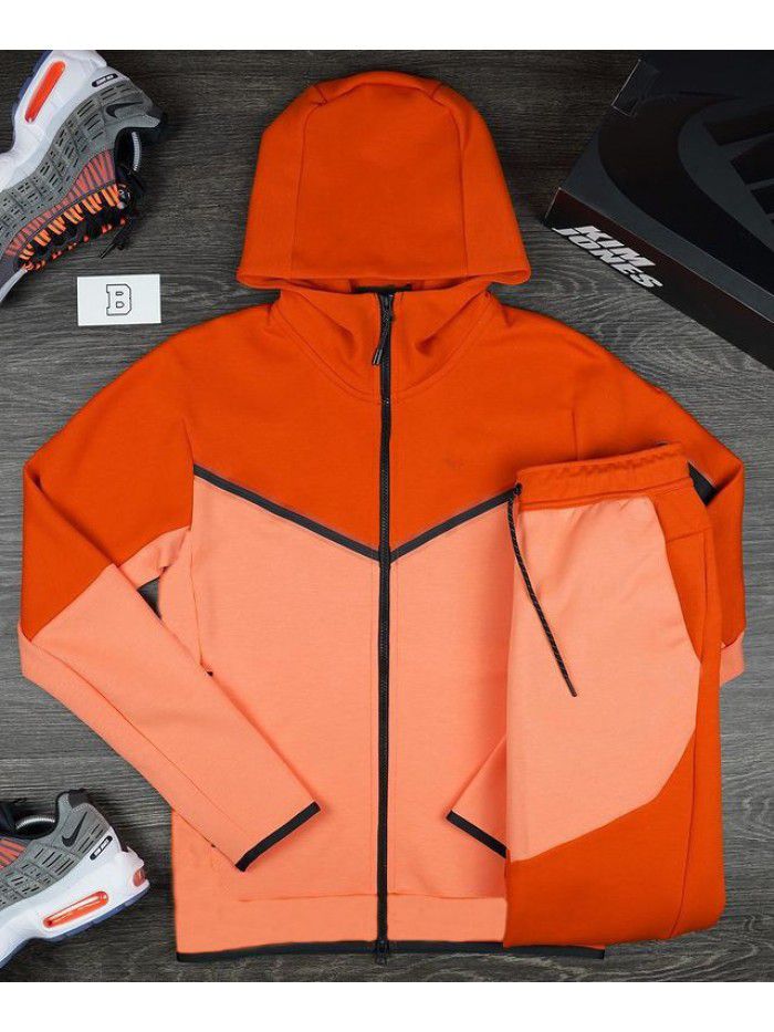 Men's Spring and Autumn New Set Fashion Handsome Versatile Trend Large Casual Cotton Set 