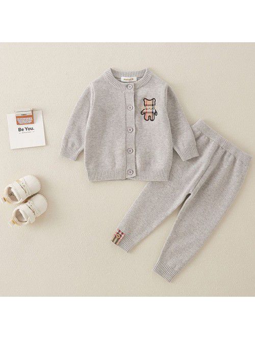 Baby Autumn Knitting Set Cartoon Cute Little Bear ...