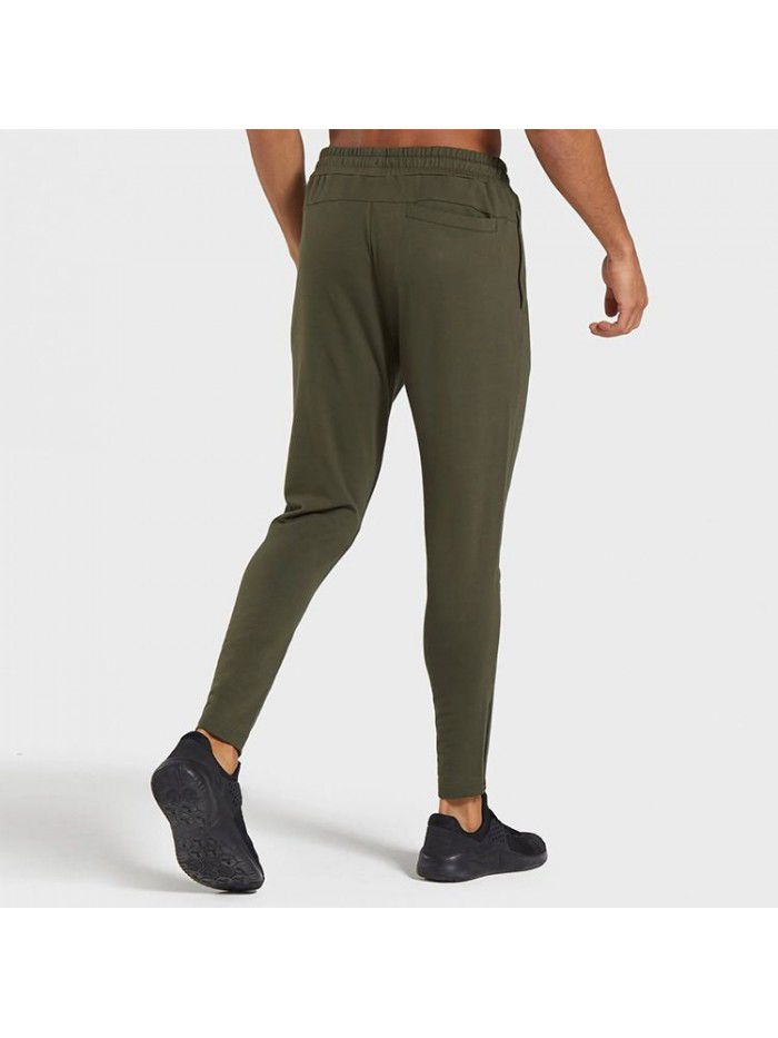 Men's GYM Fitness Training Slow Running Basketball Sports Elastic Slim Fit Pants 