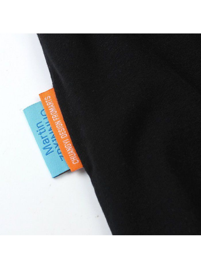 Pure cotton polo neck short sleeved T-shirt summer new loose lapel Japanese T-shirt 