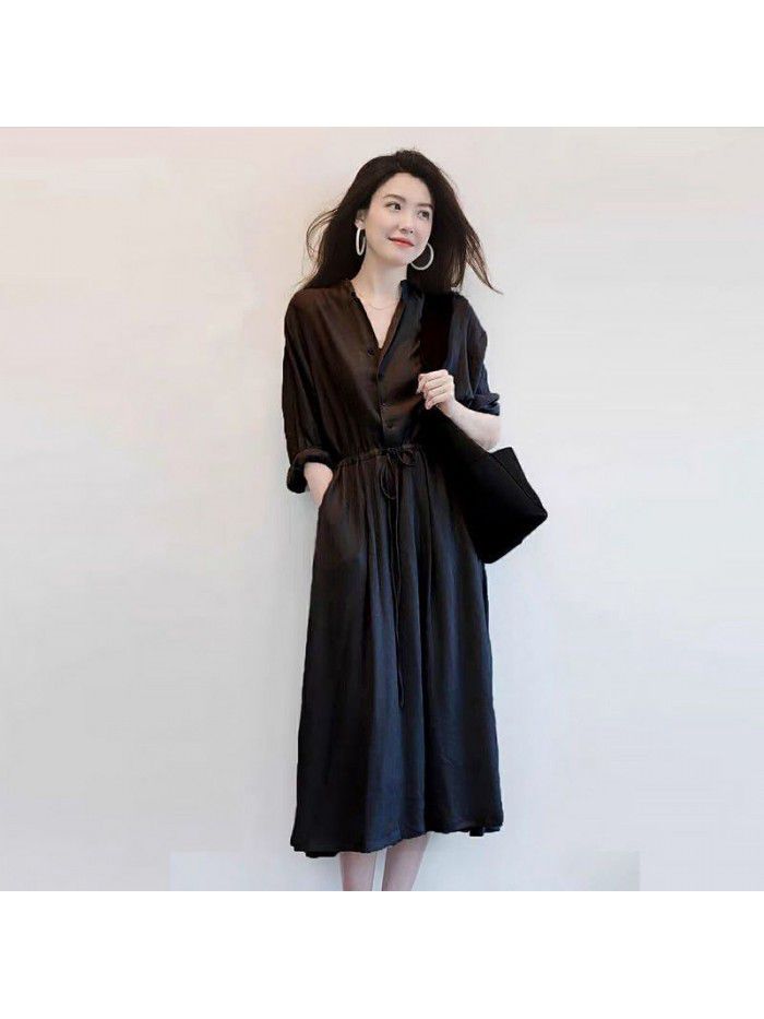 New Women's Shirt Grey Dress 
