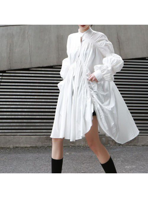 Loose personality, niche pleated trend, new fashio...