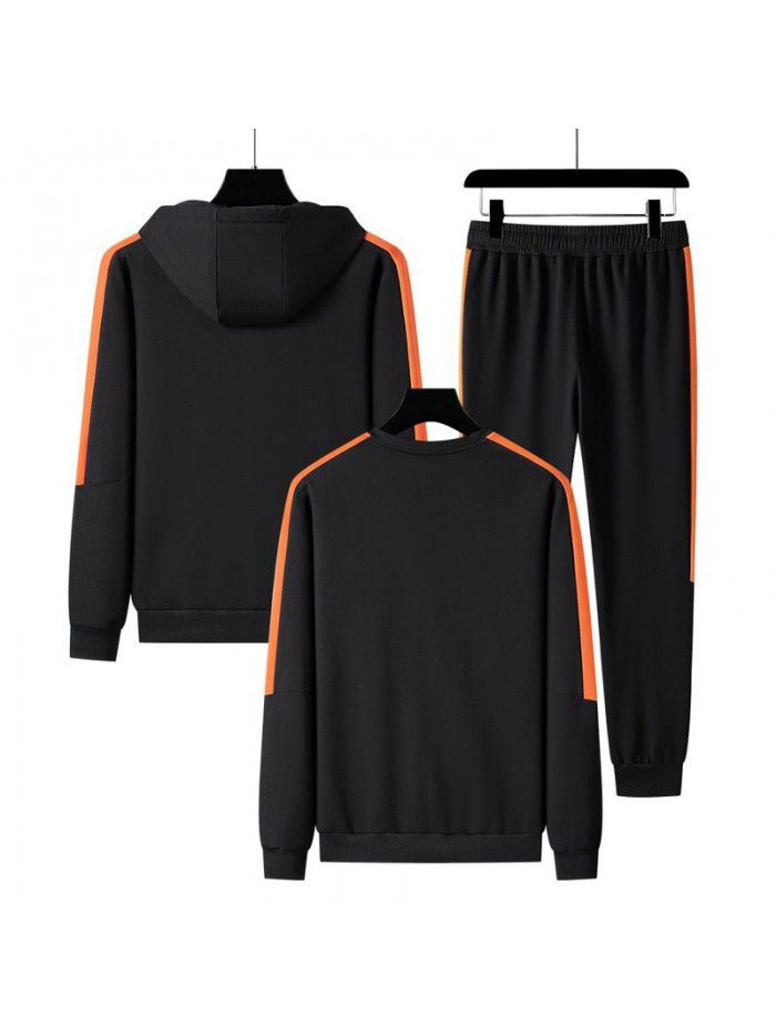 New Autumn Cotton Sports Set for Men and Women, Same Style Couple, Hooded, Casual Morning Running, Female Slim Fit Couple 