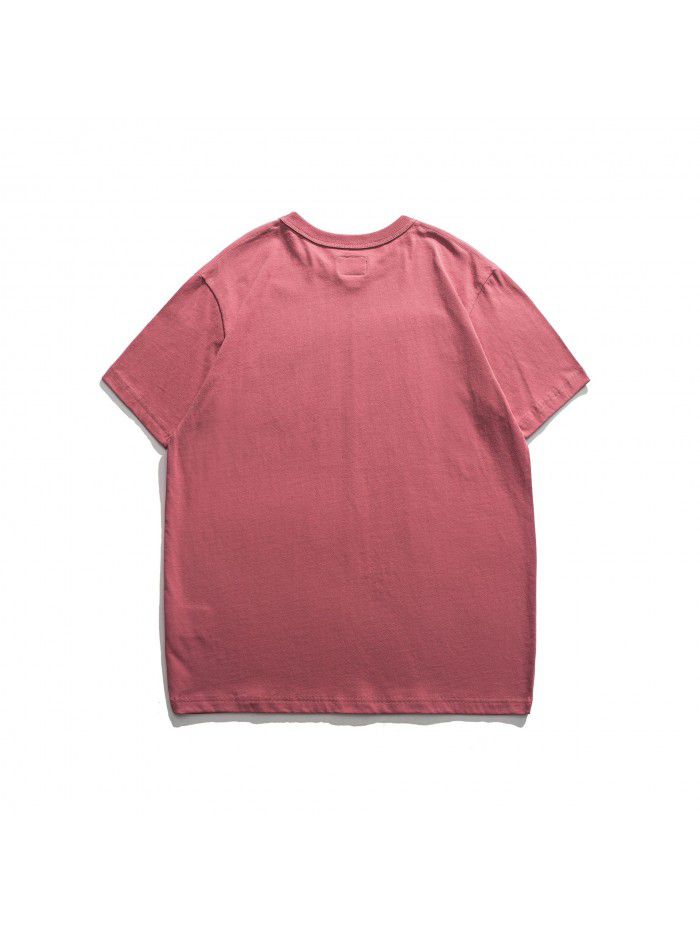 Classic slim fitting short-sleeved men's T-shirt is comfortable, soft and skin-friendly, high-quality cotton short T 