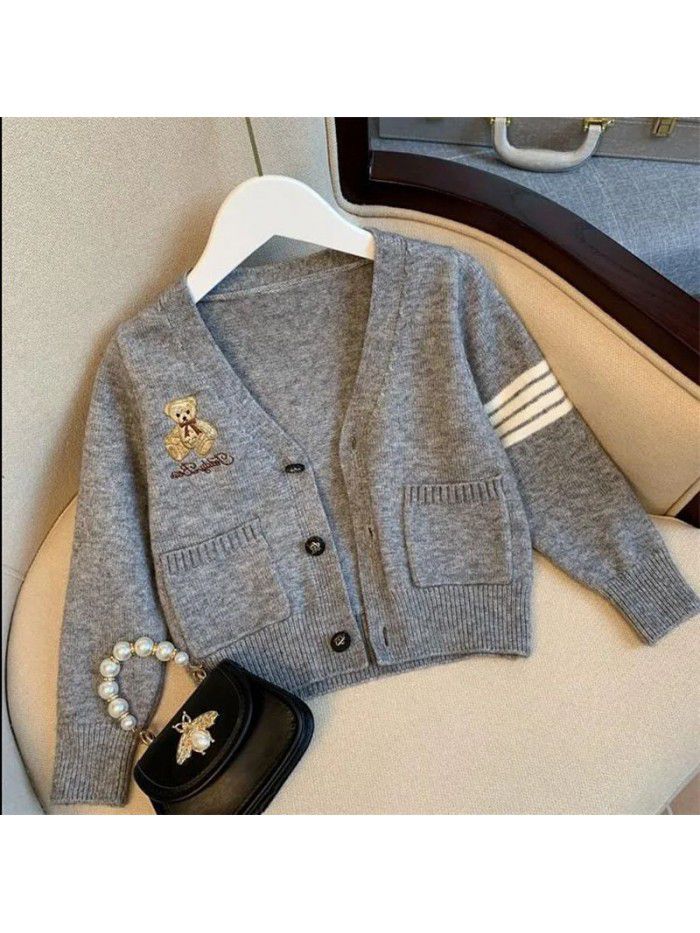 Wind girl pleated skirt, uniform set, westernized new spring clothing, spring and autumn children's internet red 