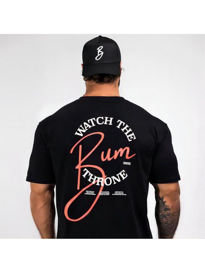 Cotton Short Sleeve T-shirt for Men and Women Summer New Trend Fitness Top Loose Fit