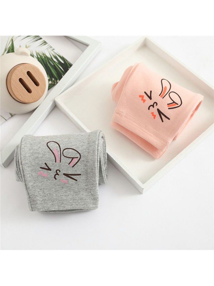 Girls' bottom pants, children's baby pants, Korean version, girls' pants, mid waist baby pants 