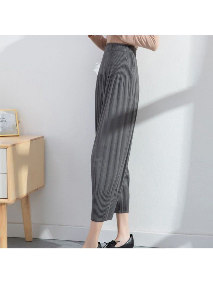 Harlan Pants: Women's loose fitting, flesh covering, and slimming spring new fashion casual and versatile leggings 