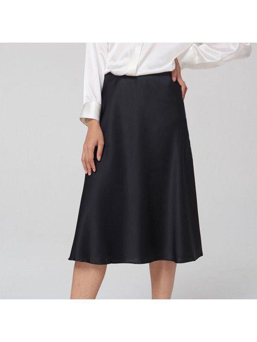 Silk Women's Summer Pear Shape Body Half Skirt Sum...