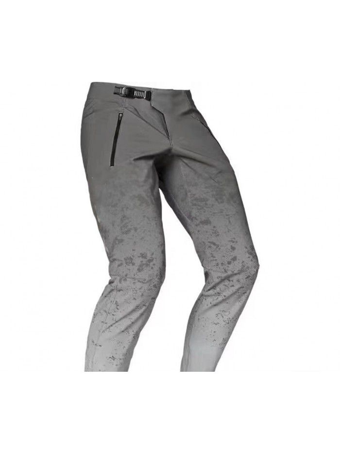New cycling downhill pants, men's tricolor pants 