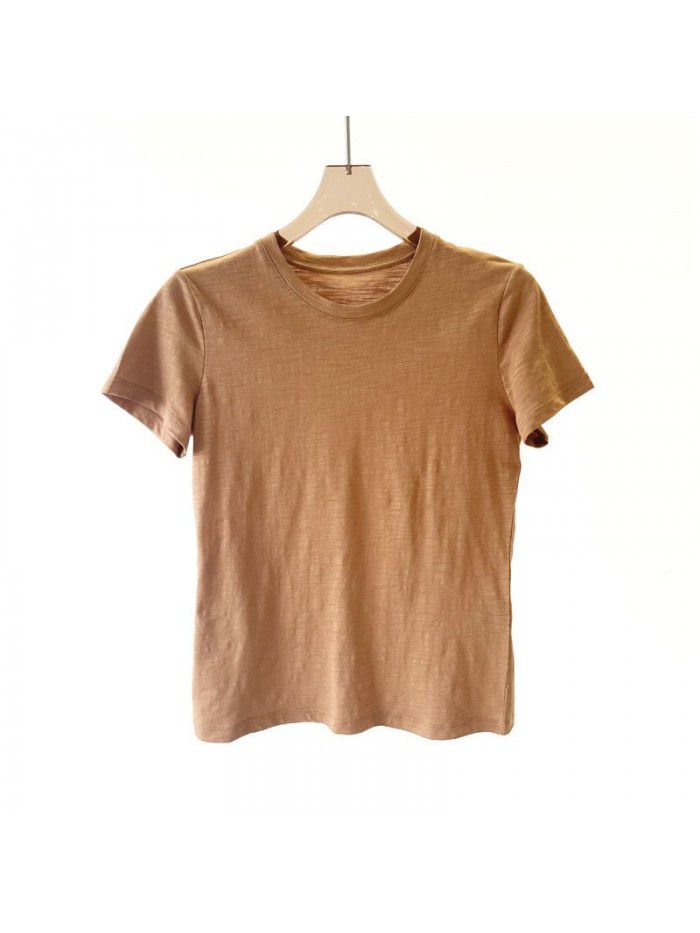 Spring and summer new women's bamboo t-shirt 