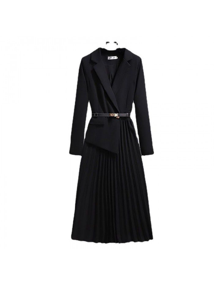 French age reducing casual slimming suit dress with suspender short skirt as a gift 