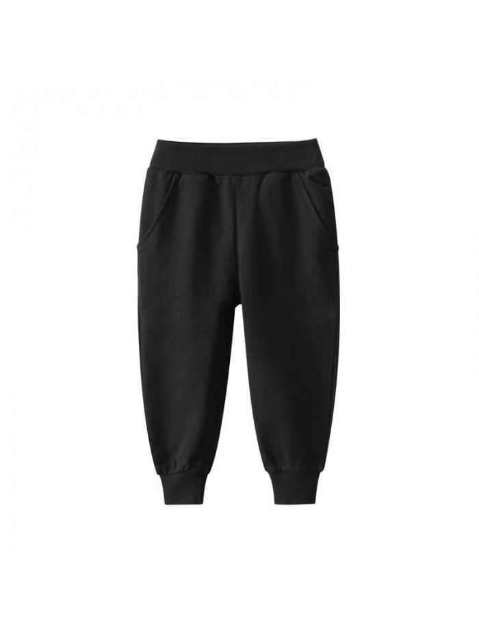 Children's Spring and Autumn Solid Color Children's Sports Pants Boys' Pants 