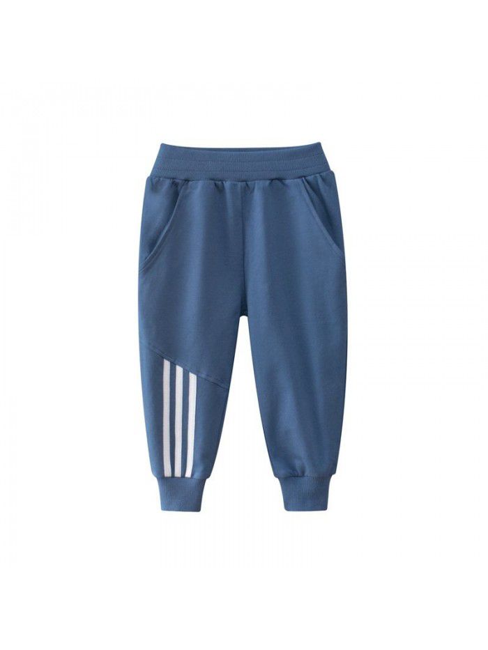 Children's clothing, boys' spring and autumn new children's pants, small and medium-sized children's long pants 