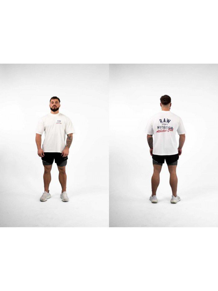 Cotton Short Sleeve T-shirt for Men and Women Summer New Trend Fitness Top Loose Fit