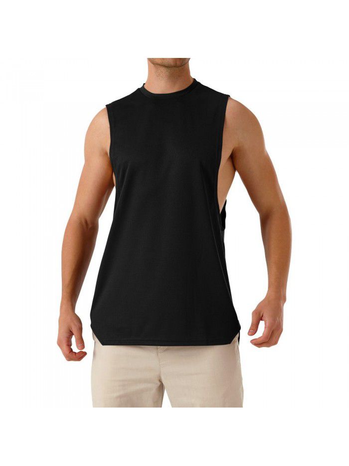 Men's Muscle Sports Fitness Short Sleeve Cotton Casual Summer New T-shirt 