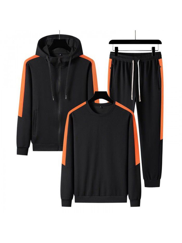 New Autumn Cotton Sports Set for Men and Women, Same Style Couple, Hooded, Casual Morning Running, Female Slim Fit Couple 