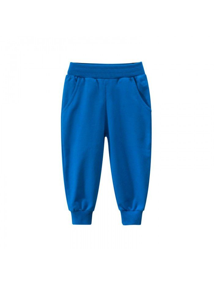 Children's Spring and Autumn Solid Color Children's Sports Pants Boys' Pants 