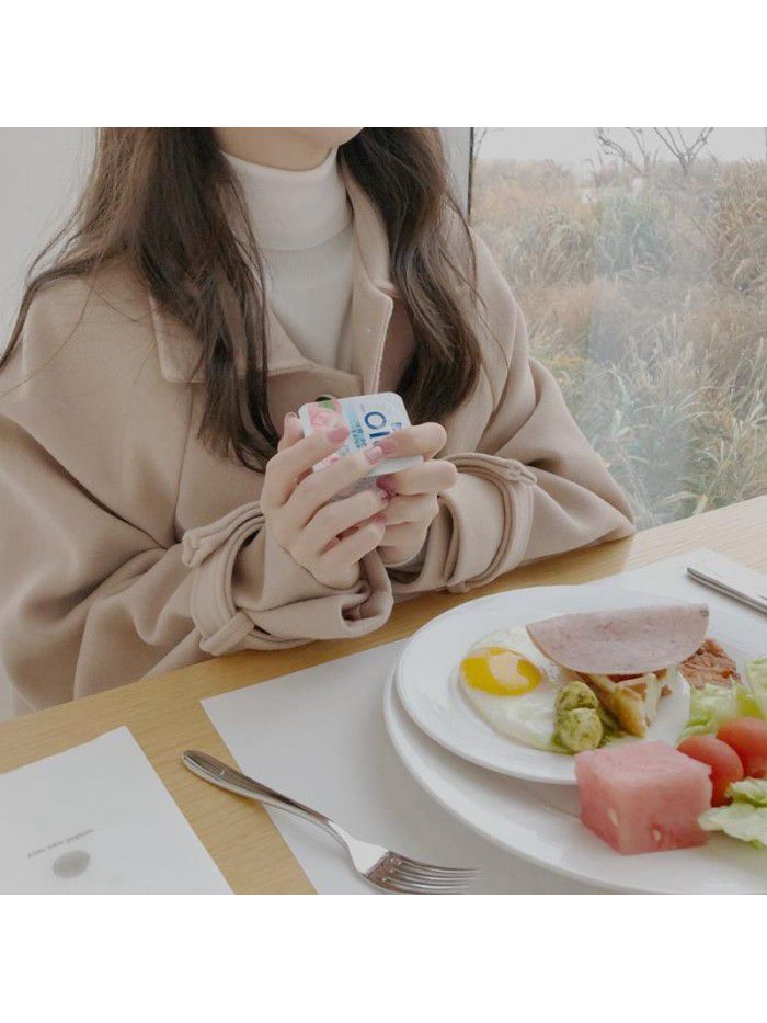 Winter women's coat new winter woolen women's mid length plus cotton coat