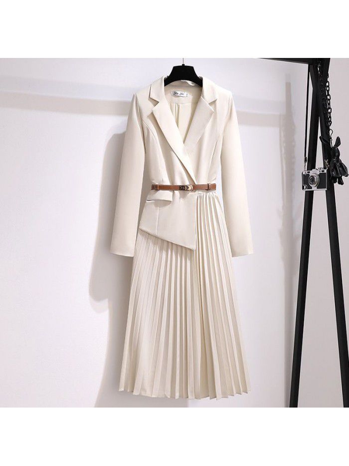 French age reducing casual slimming suit dress with suspender short skirt as a gift 