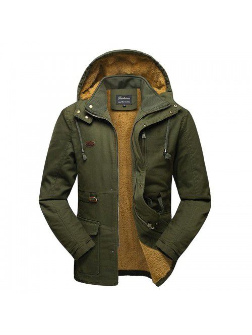 Winter cotton jacket for men's workwear, medium le...