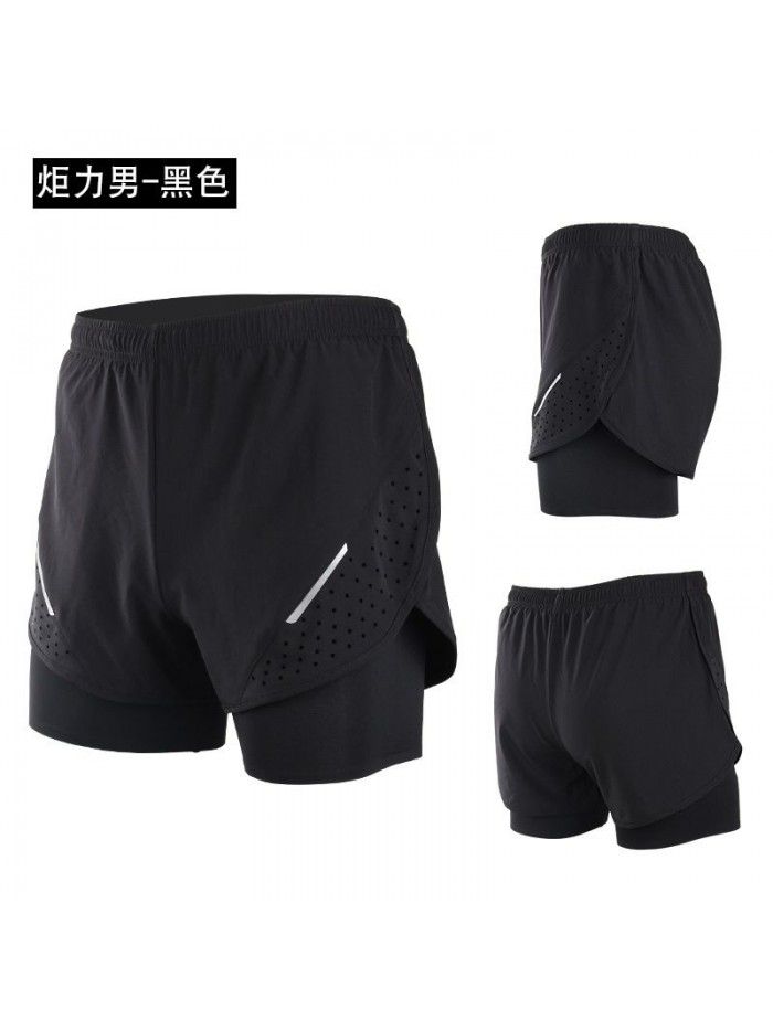 Men's Running Shorts Quick Dried Anti Runout Sports Shorts Fitness Marathon Shorts 