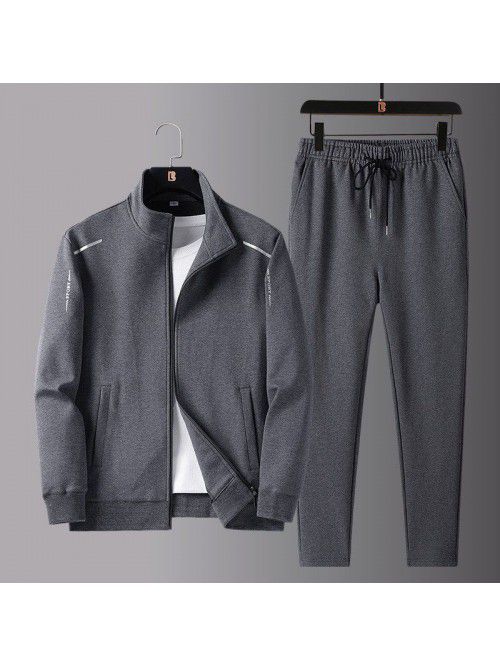 New men's spring and autumn sportswear suit middle...
