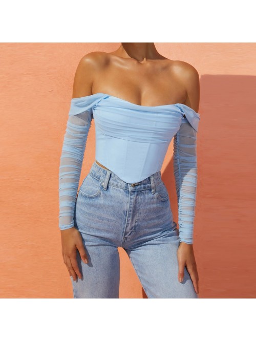 mesh fishbone perspective one line collar exposed ...