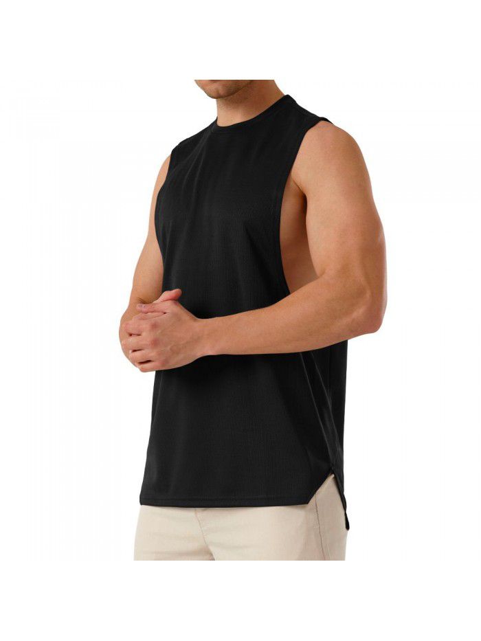Men's Muscle Sports Fitness Short Sleeve Cotton Casual Summer New T-shirt 