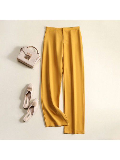 Spring and Summer New Suit Material Wide Leg Pants...