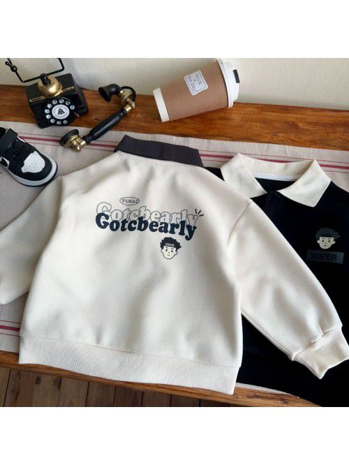 Children's clothing autumn new cartoon printed POL...