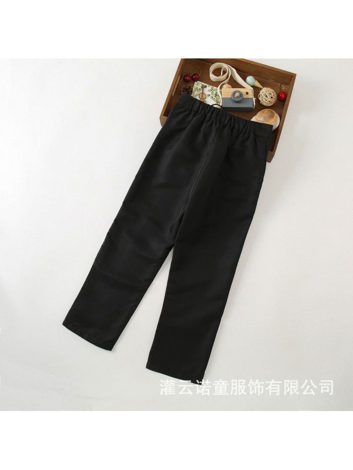 Children's suits, spring and autumn pants, boys' black pants, British dress, children's performance 