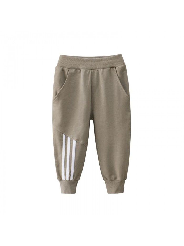 Children's clothing, boys' spring and autumn new children's pants, small and medium-sized children's long pants 