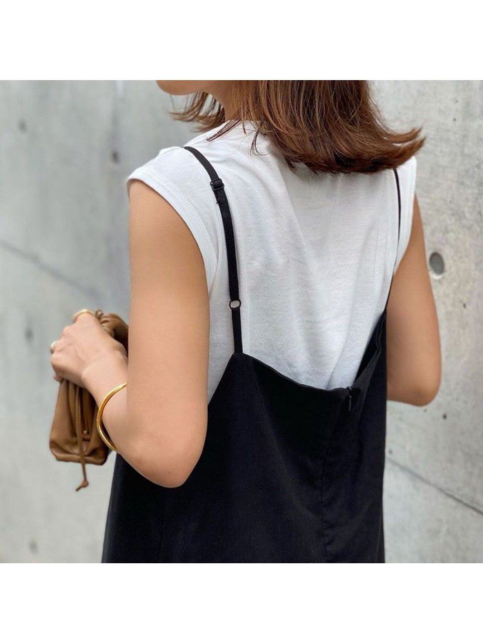 Spot Hanging Dress Korean Edition Women's Summer New Loose and Slim Casual Hanging Dress Long 
