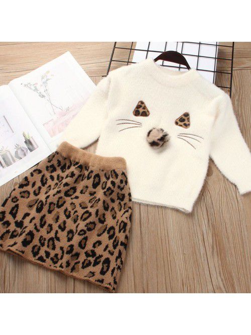 Autumn style small and medium-sized children's ski...