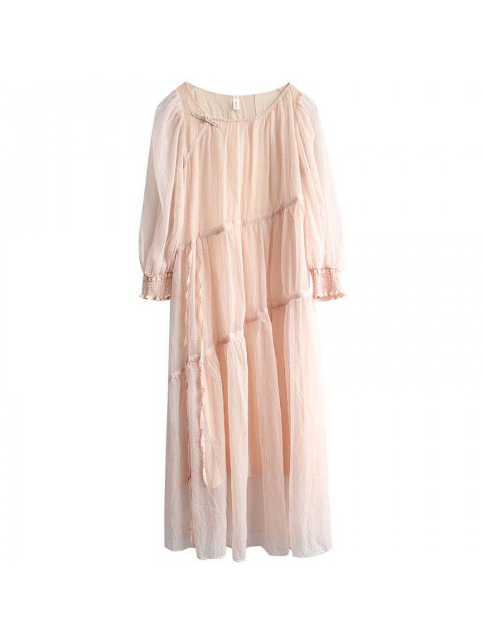 Loose fitting long dress for women, new autumn long dress, fairy style dress 
