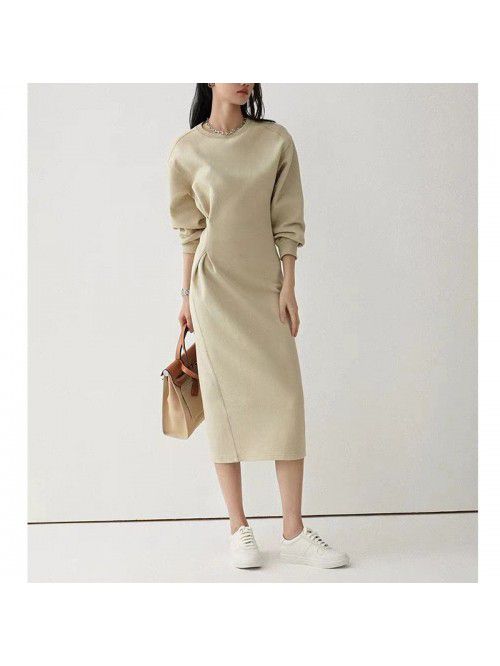 Early Autumn New Air Layer Waist Fold Sweatshirt S...
