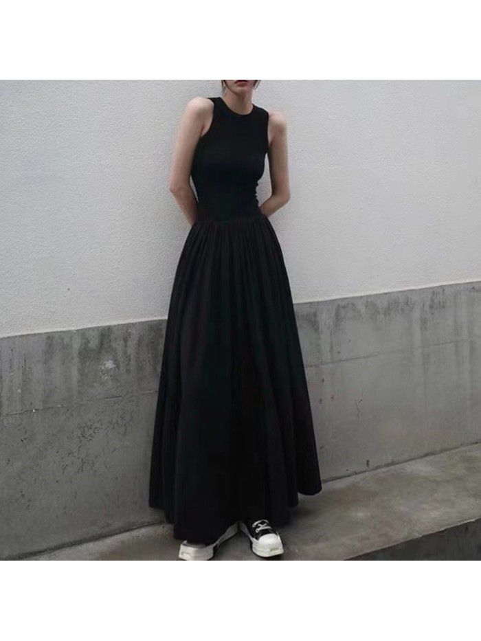 Design Sense Long Skirt Slim Fit Large Swing Dress  Design Sense Long Skirt Slim Fit Large Swing Dress
