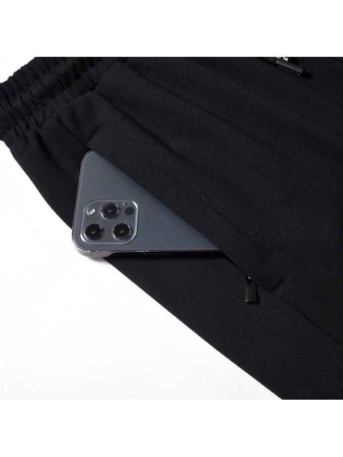 Running, Sports, and Leisure Set for Men's Spring, Autumn, and Winter New High end Hooded Sportswear and Pants Two Piece Set 