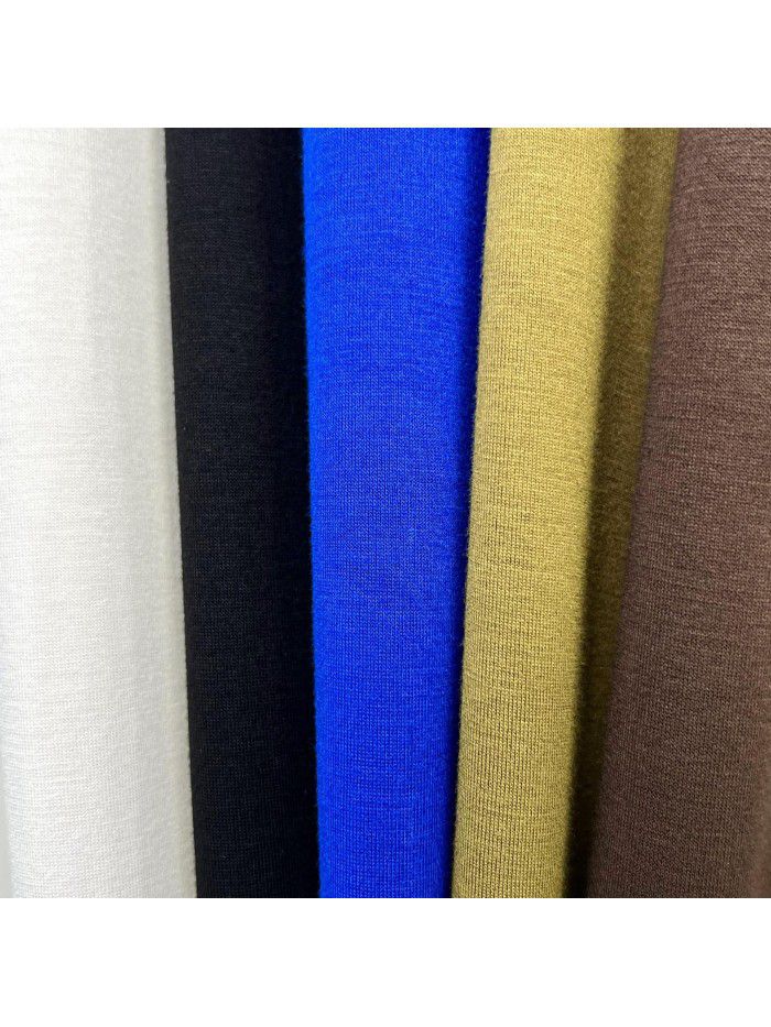 Autumn Simple Solid Color Premium Long Sleeve Fixed Dye Air Layer Special Fabric Men's Backing Versatile Loose T-shirt 