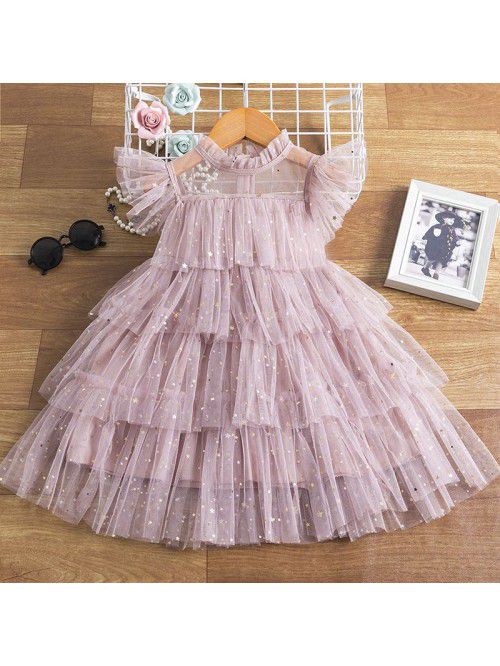 New Children's Dress Girls' Dress Fairy Dress Star...