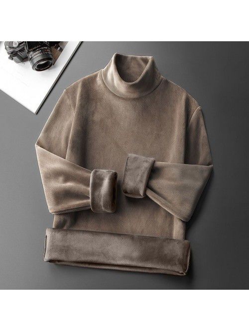 High Collar Underlay Men's Long Sleeve Winter Vers...