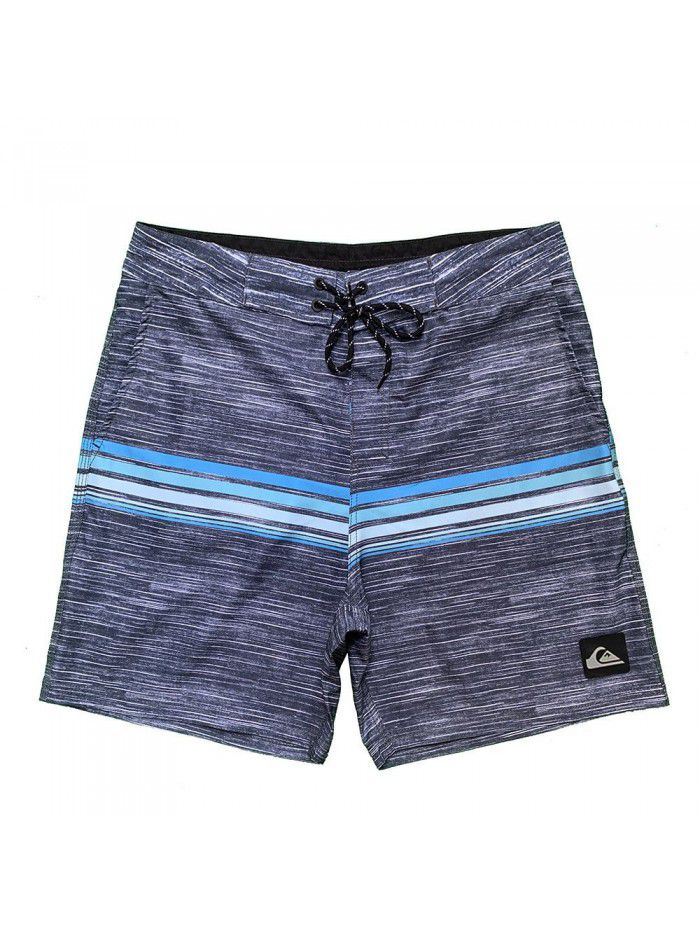 New Men's Elastic Surfing Beach Pants Sports Running Quick Dry Fitness Casual Style Five-point Shorts 