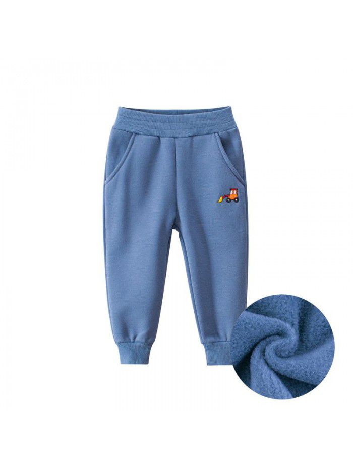Autumn and Winter New Children's Plush Pants Baby Pants Children's Guard Pants 