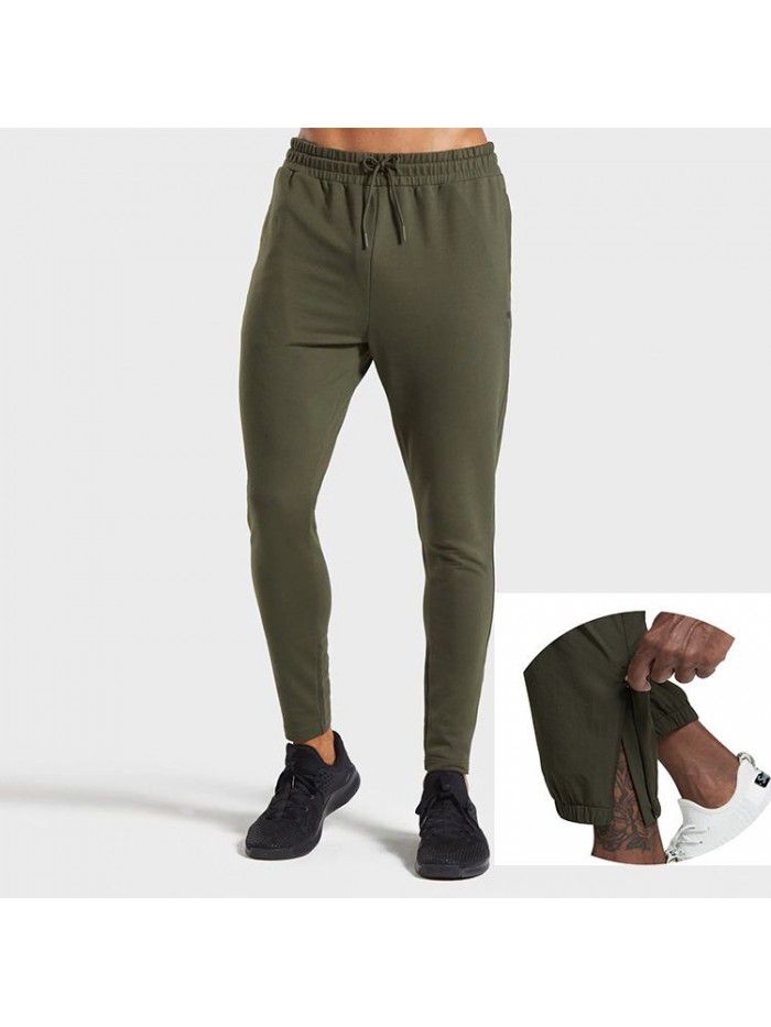 Men's GYM Fitness Training Slow Running Basketball Sports Elastic Slim Fit Pants 