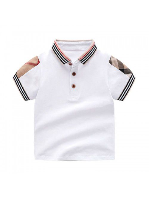Children's summer wear boys and girls' white baby ...
