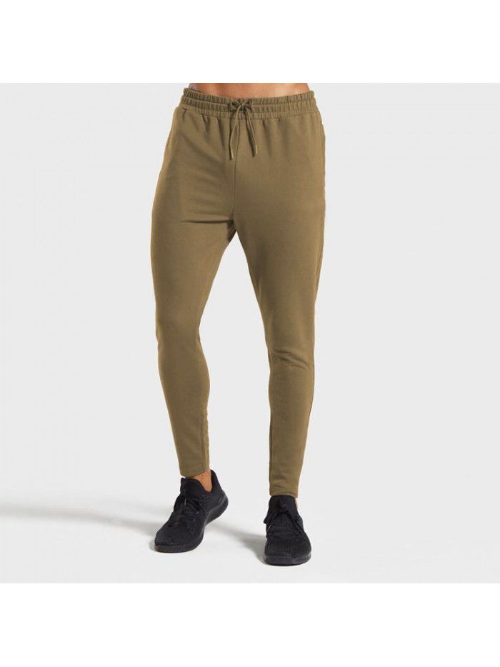 Men's GYM Fitness Training Slow Running Basketball Sports Elastic Slim Fit Pants 