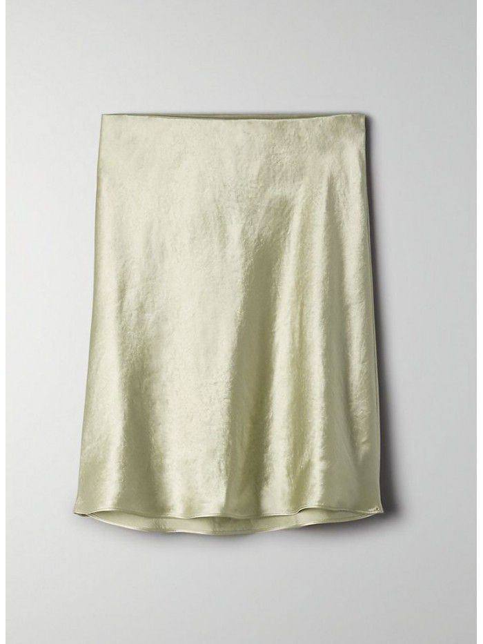 Xia Zhen Si Mulberry Silk High Waist Glossy Drop Short Skirt Half length Skirt